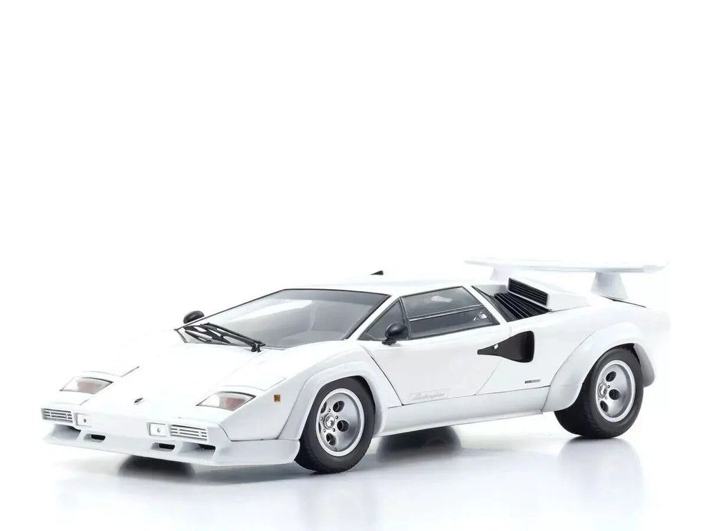 Kyosho 1/18 Lamborghini Countach LP 400 S White (Int. Black) Diecast Model Car
