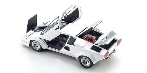 Kyosho 1/18 Lamborghini Countach LP 400 S White (Int. Black) Diecast Model Car